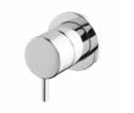 Waterevolution Flow Consealed 3/4 hot water stop valve, 90° Chrome T143BQ3401