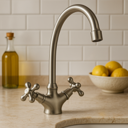 Old Fashion Single Hole mixer Stainless steel V1900