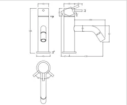 Waterevolution Flow Bidet mixer with automatic stop & go valve Chrome T12001