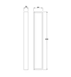 Waterevolution Deep Vertical towel rail Chroom A21601