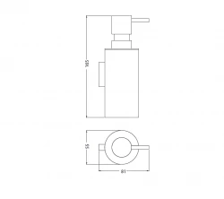 Waterevolution Deep Consealed soap dispenser Chroom A22601