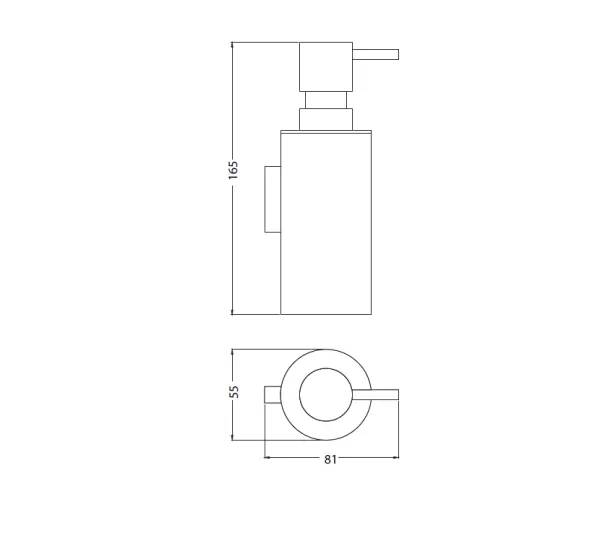 Waterevolution Deep Consealed soap dispenser Chroom A22601