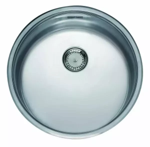 Reginox R26076 round stainless steel kitchen sink L18390 comfort flush-mounted inset and undermount T2903LLU0