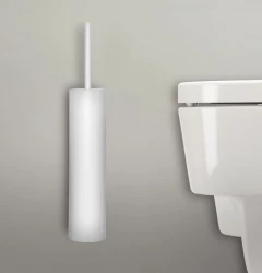 Waterevolution Deep Consealed toilet brush holder White A241BR