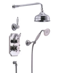 Huber Victorian thermostatic built-in shower set 20cm, rain effect, chrome 1208679122