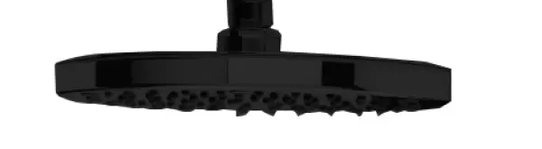 Waterevolution Flow shower head plate, black T1643PR