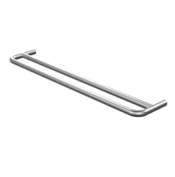 Waterevolution Flow Double towel rail 600 mm Stainless steel A112DIE