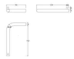 Waterevolution Flow Roll holder Chrome A13001