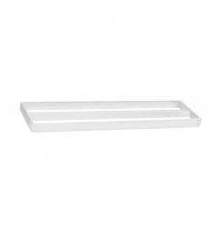 Waterevolution Deep Double towel rail 600 mm White A212DBR