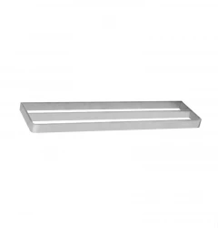 Waterevolution Deep Double towel rail 600 mm RVS A212DIE