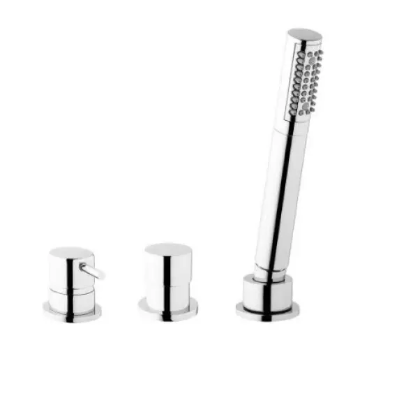 Waterevolution Flow Consealed bathtub mixer with 2 exits diverter without spout Chrome T138SB01