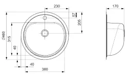 Reginox Atlantis CC Stainless Steel Sink for Flush Mount and Surface Mount B3038LLU01NDS.1