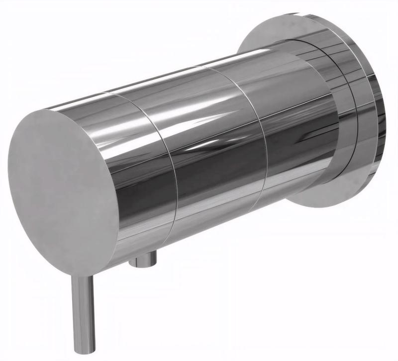 Waterevolution Flow built-in shower thermostat round rosette chrome T142TB01