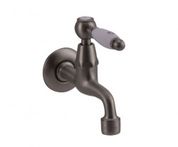 PB Classic wall washbasin tap with white lever cold water stainless steel 1208853532