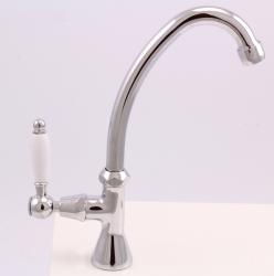 PB Classic washbasin tap with white lever cold water with high spout chrome 1208853652