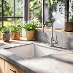 Franke sink Fraceram Cube KBK 110.40 Glacier undermount 1260335711