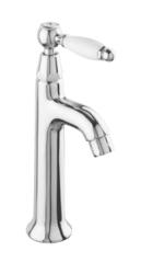 PB classic washbasin tap with white lever cold water with bronze 1208853892