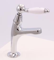 PB Classic washbasin tap with white lever cold water small model chrome 1208854162