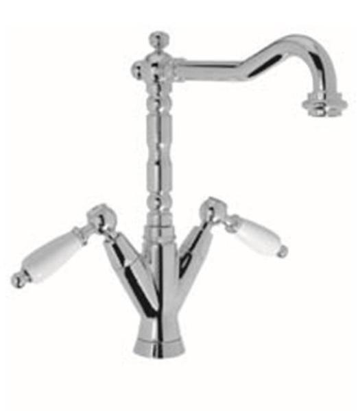 PB classic tap sink faucet White levers spout 18.5 cm Bronze 1208854302