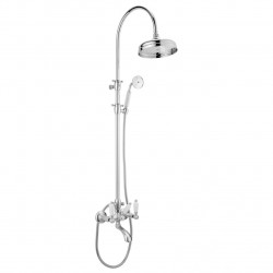 PB Classic Bath Shower Set surface-mounted with rain shower chrome 1208854812