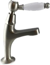 PB classic washbasin tap with white lever cold water small model stainless steel 1208854912