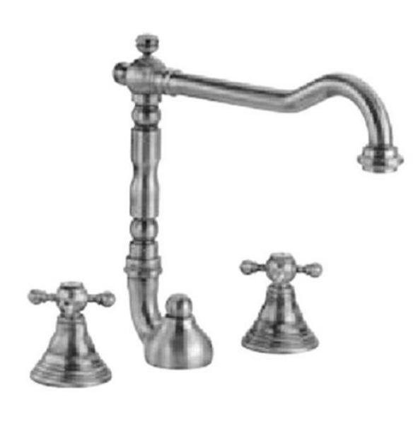 PB classic 3 hole sink faucet with star handles spout 18.5 cm stainless steel 1208854952