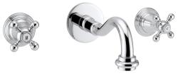 PB classic built-in wall-mounted tap with star handles, 16 cm spout, Chrome 1208855042