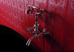 PB Classic tap surface mounted bath mixer set with power knobs Chrome including hand shower 1208855152