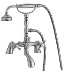 PB classic faucet bath mixer set with power knobs including hand shower Chrome 1208855212