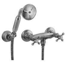 PB classic faucet shower set with star knobs including hand shower Chrome 1208855272