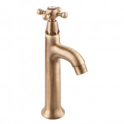 PB Classic washbasin tap with star handle cold water bronze 1208855542