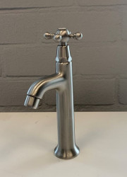 PB Classic washbasin tap with star handle cold water stainless steel 1208855552