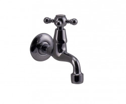 PB Classic wall fountain tap with star handle cold water chrome 1208855592