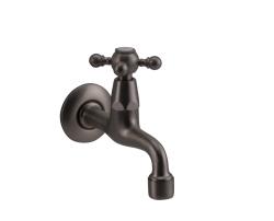 PB Classic wall washbasin tap with star handle cold water stainless steel 1208855612