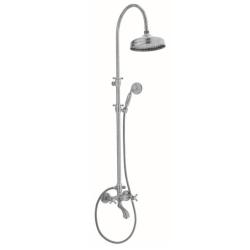 PB Classic Bath Shower Set surface-mounted with rain shower power knobs chrome 1208855862