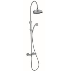 PB classic Shower set surface-mounted star knobs with rain shower telescopic shower column chrome 1208855922