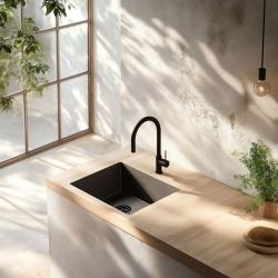 Franke sink Fraceram Kubus KBK110.50 Anthracite matt undermount 1260380350