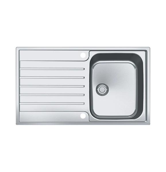 Franke Argos AGX 211-86 stainless steel sink with drainer 860x510 flush mount 127.0380.403