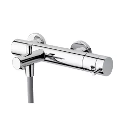 Waterevolution Flow Thermostatic bathub mixer with slexible, handshower and directional holder Chrome T130T01 kloon 19-02-2018 12:42:57