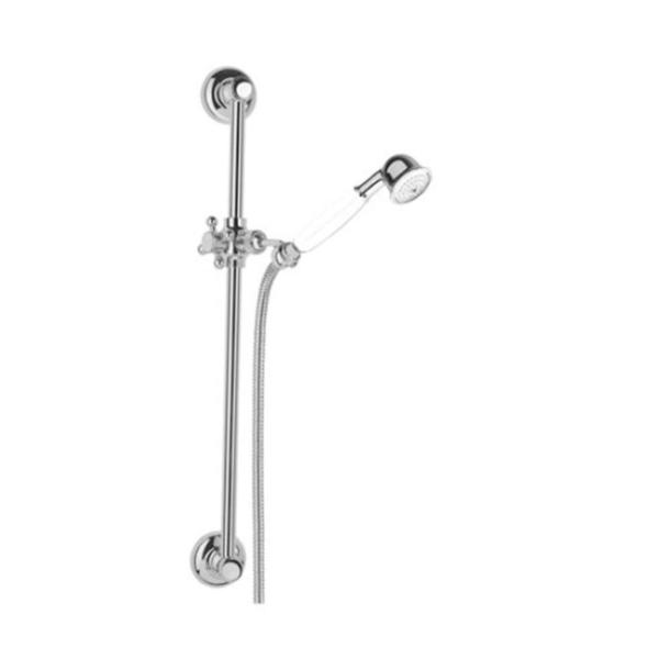 PB Classic Sliding shower rail Set with hand shower and shower hose chrome 1208899062