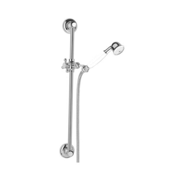 PB Classic Sliding shower rail set with hand shower and shower hose bronze 1208899072