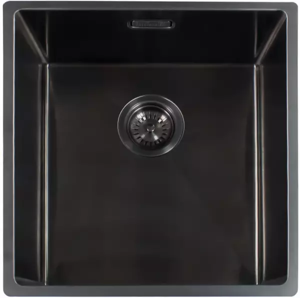 Reginox Miami 4040 OKG Stainless Steel Kitchen Sink PVD Gun Metal 40x40 R30691 L7680