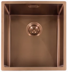 Reginox Miami 4040 OKG stainless steel kitchen sink copper color PVD Copper 40x40 L7681 R30707