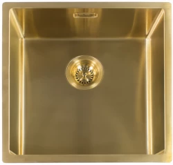 Reginox Miami 5040 OKG stainless steel kitchen sink PVD Gold 50x40 L7685 R30745