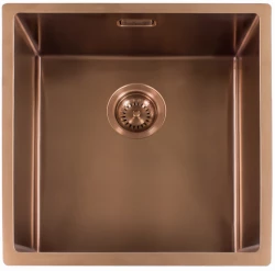 Reginox Miami 5040 OKG stainless steel kitchen sink copper color PVD Copper 50x40 L7684 R30738