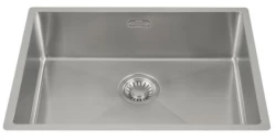 Lorreine 55R Luxury stainless steel kitchen sink 55x40 cm flush-mounted undermount ans inset 1208912462