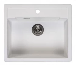 Reginox Amsterdam 54 Regi-granite tapwing kitchen sink white inset R31032