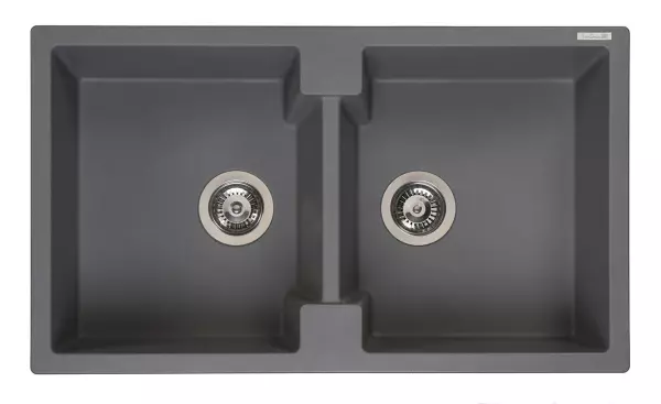 Reginox Amsterdam 20 Regi-granite double kitchen sink gray inset R31018