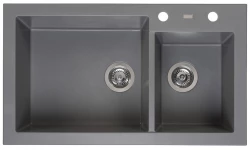 Reginox Amsterdam 25 Regi-granite 1.5 kitchen sink gray inset R31094