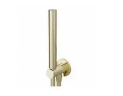 Waterevolution Flow bathtub fitting complete with wall connector Brushed Brass T1621LE